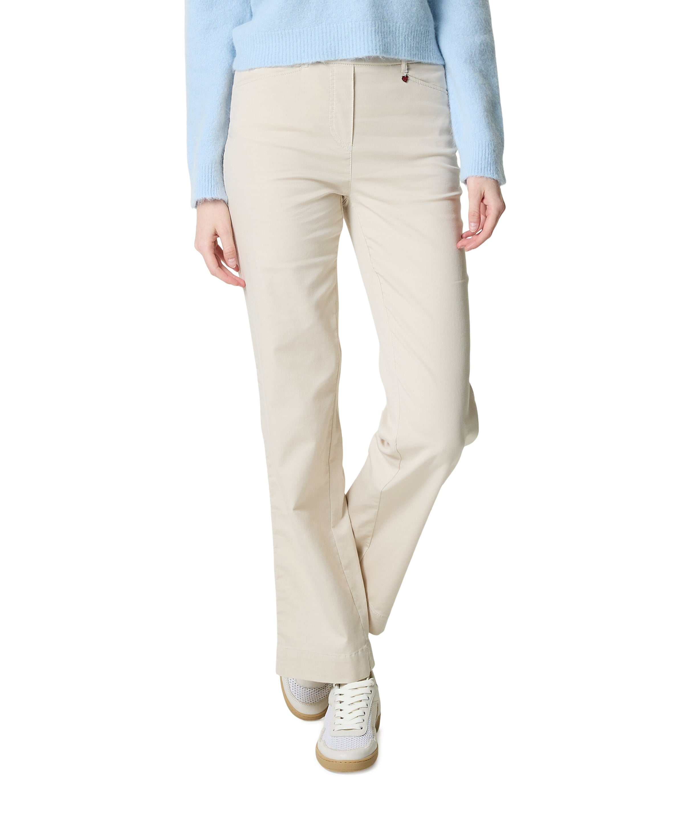 Scarlet Wide Leg dames broek beige