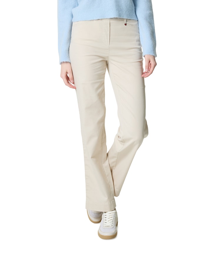 Scarlet Wide Leg dames broek beige