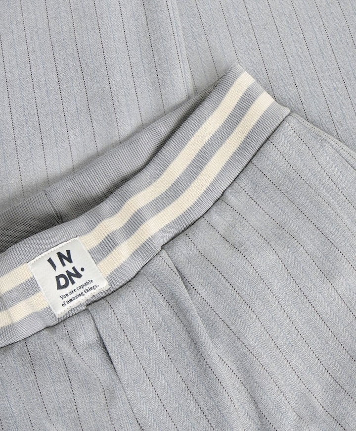Extra Wide Pinstripe meisjes broek grijs