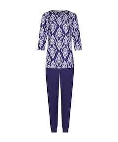 Dames pyjamaset blauw