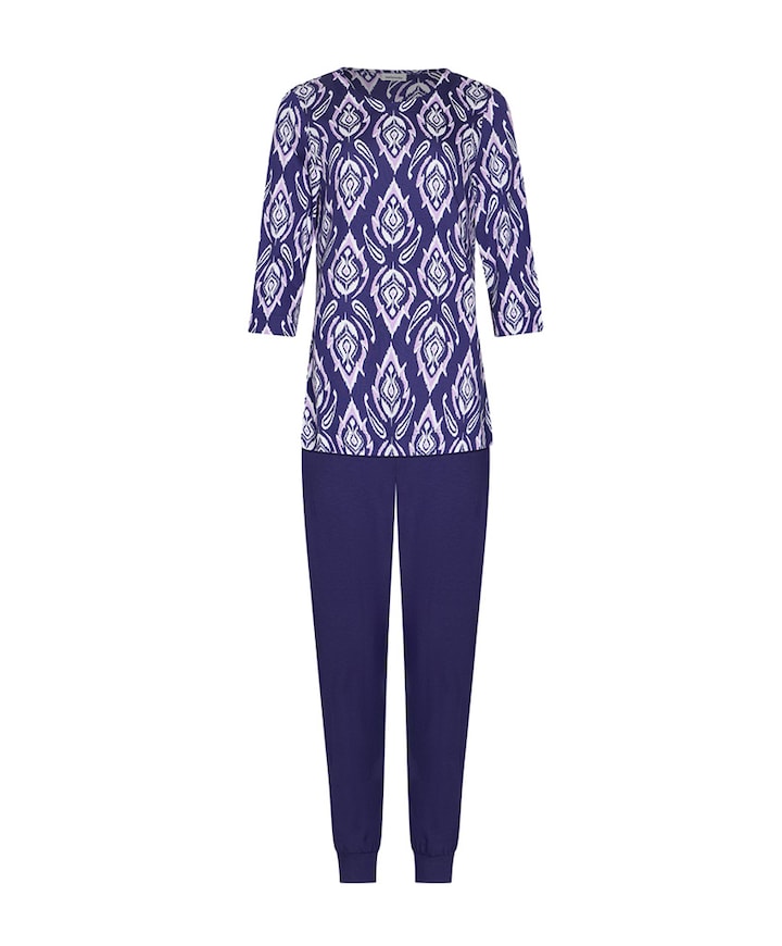 Dames pyjamaset blauw