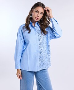 Dames blouse blauw