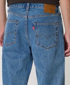 568 Loose straight heren jeans blauw