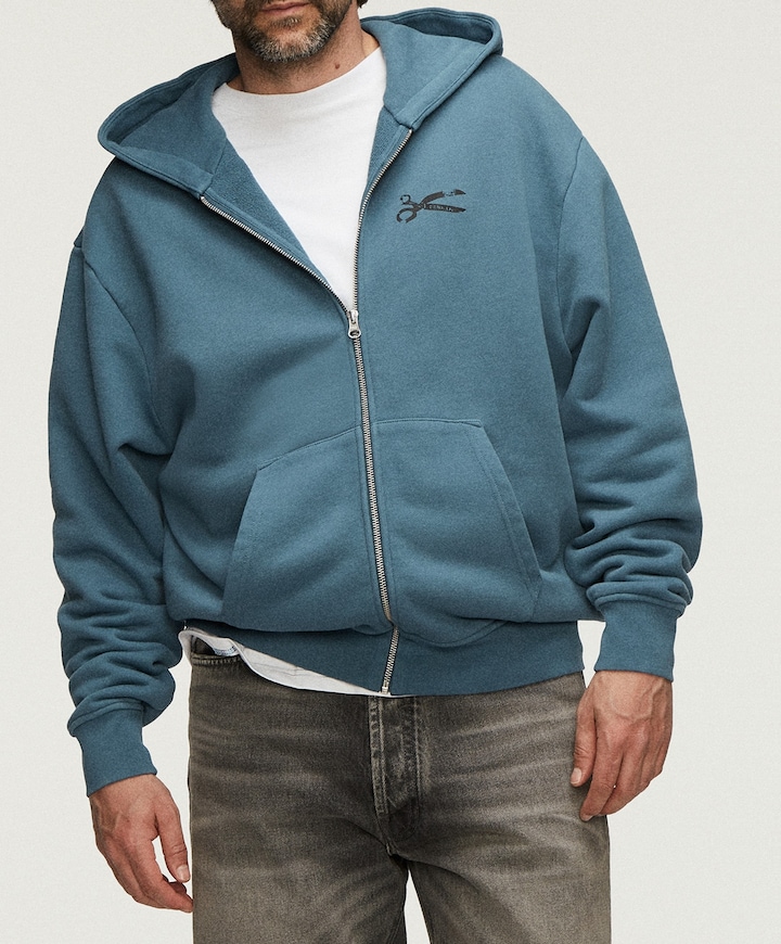 Heren vest blauw