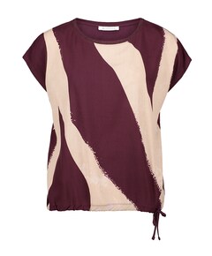 Dames t-shirt bordeaux