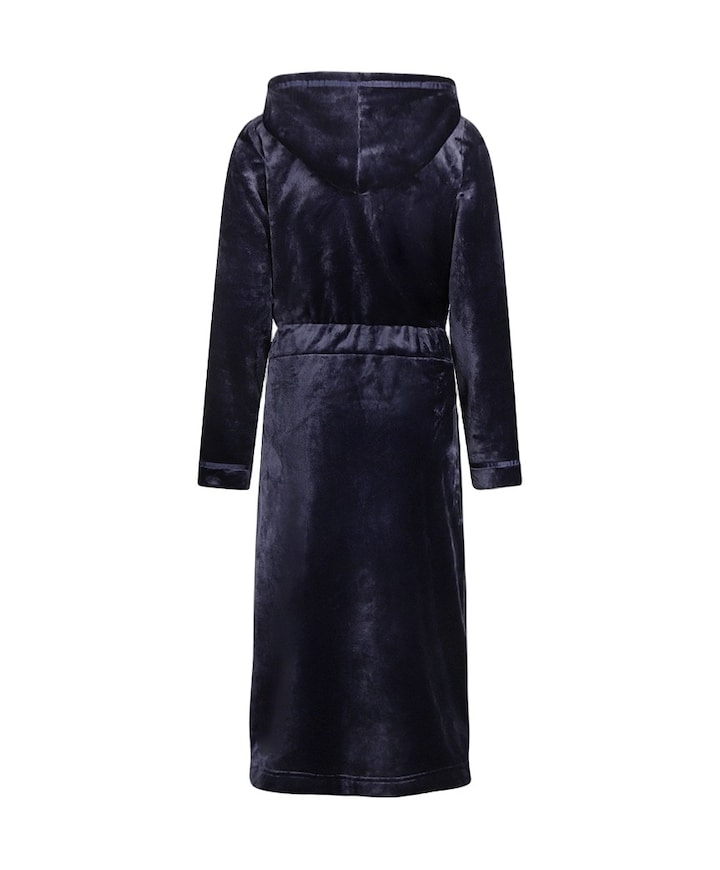 Dames ochtendjas blauw