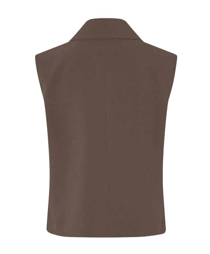 Dames gilet bruin