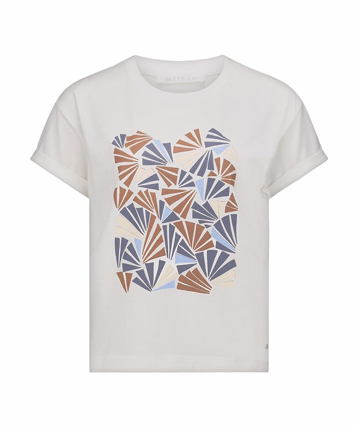 Dames T-shirt ecru