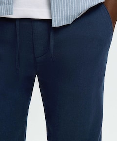 SLH172-SLIMTAPE BRODY LINEN PANT NO heren broek blauw