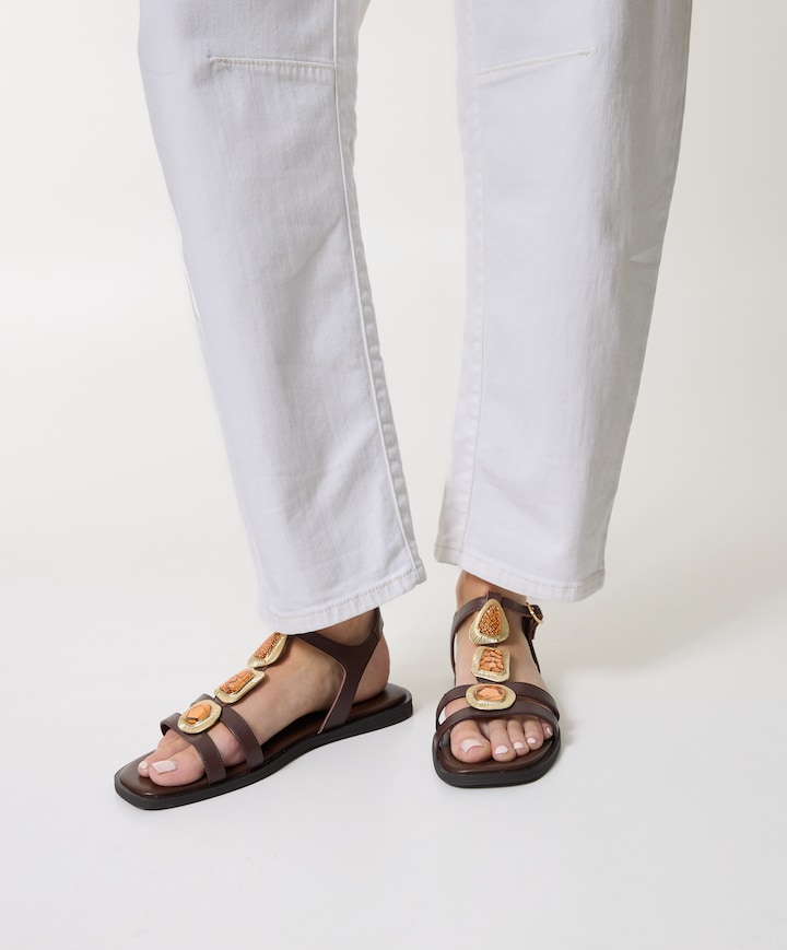 dames sandalen bruin