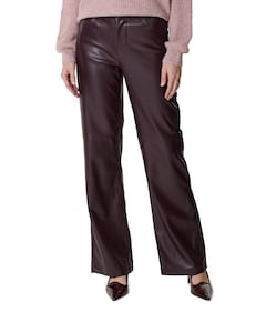 Colette faux leather L33 dames broek bordeaux
