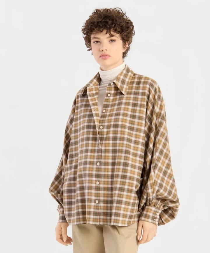 Dames blouse bruin