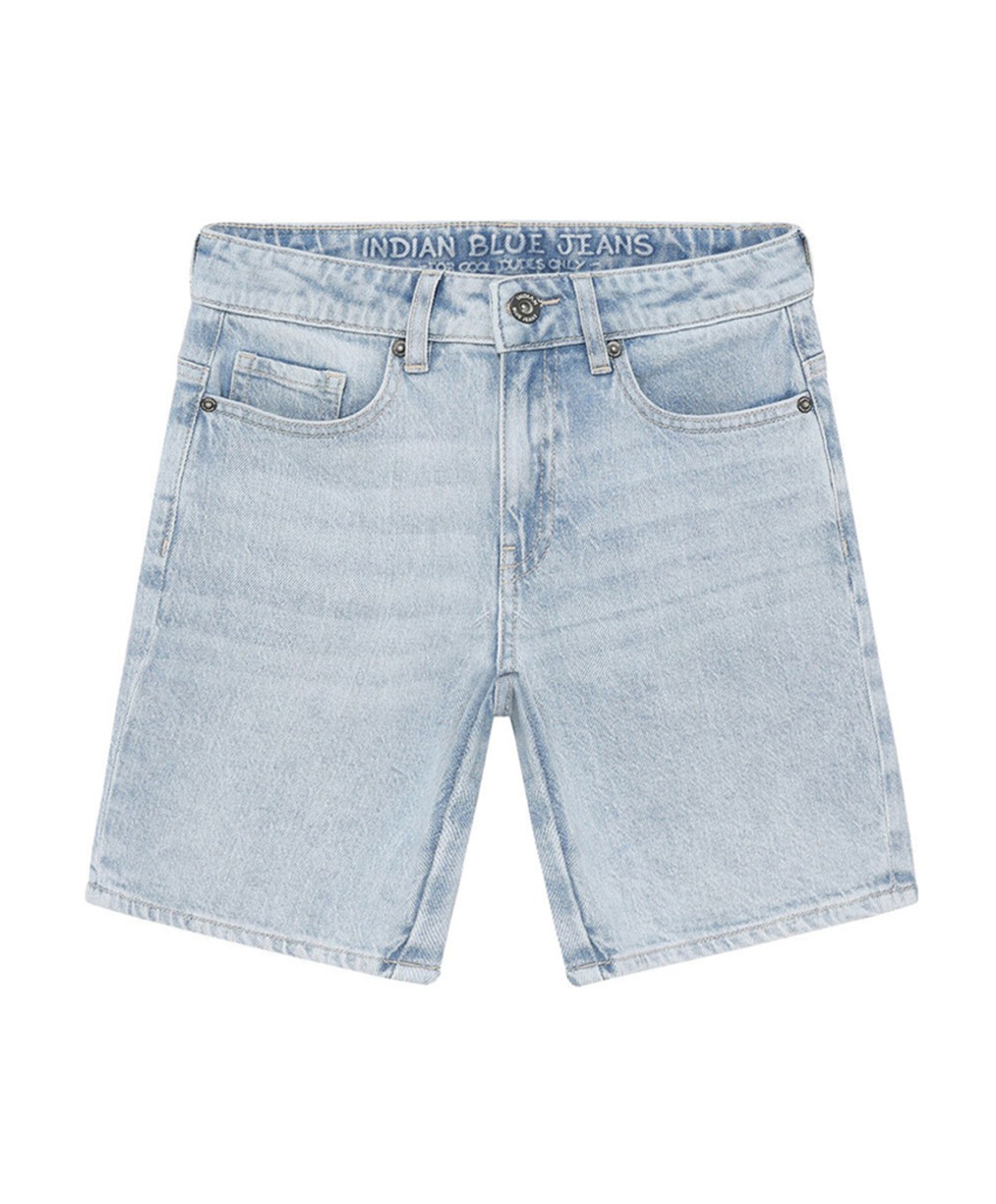 Wide Denim jongens korte broek blauw