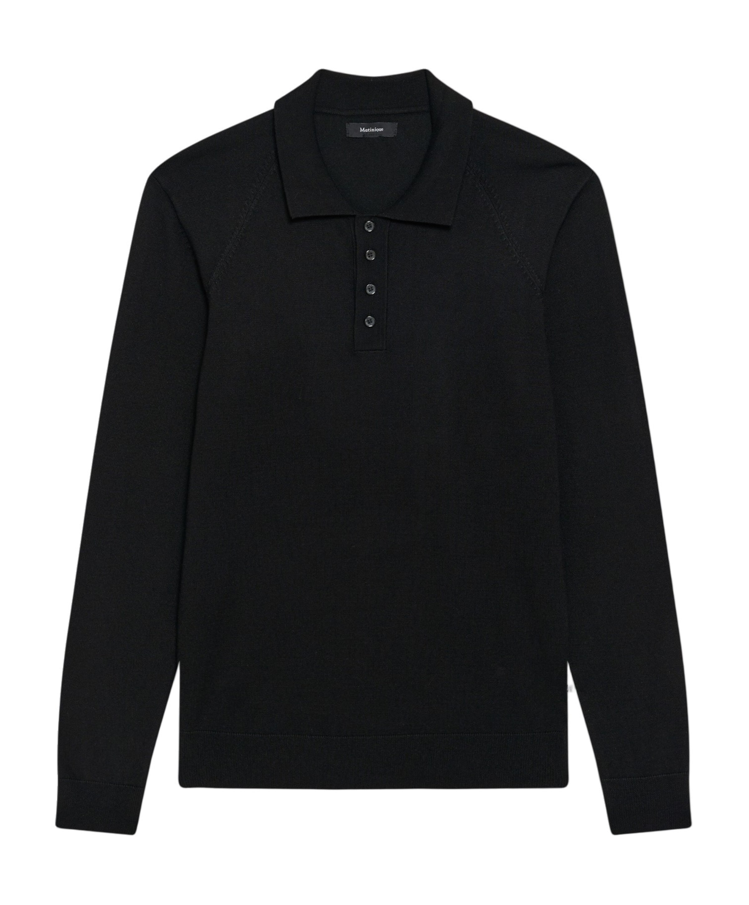 Heren polo zwart