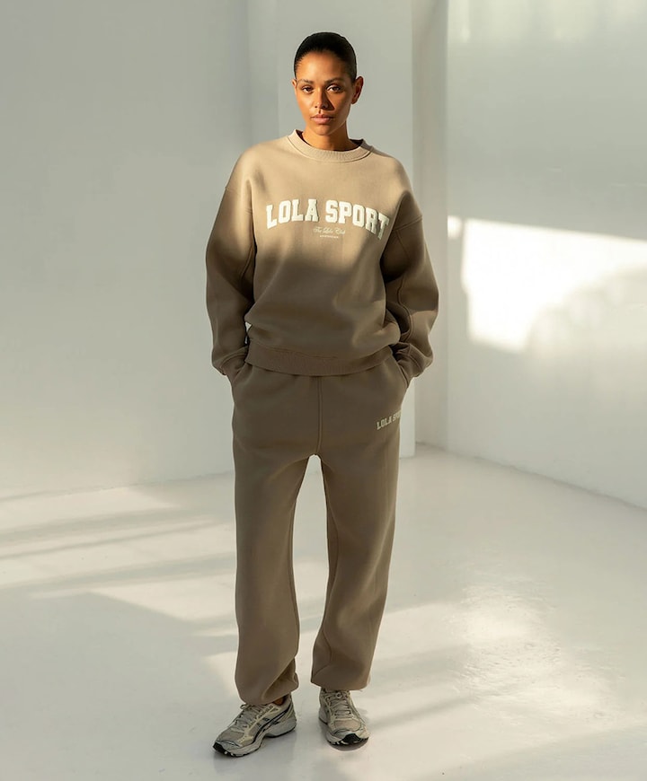 Jayla dames trainingsbroek beige