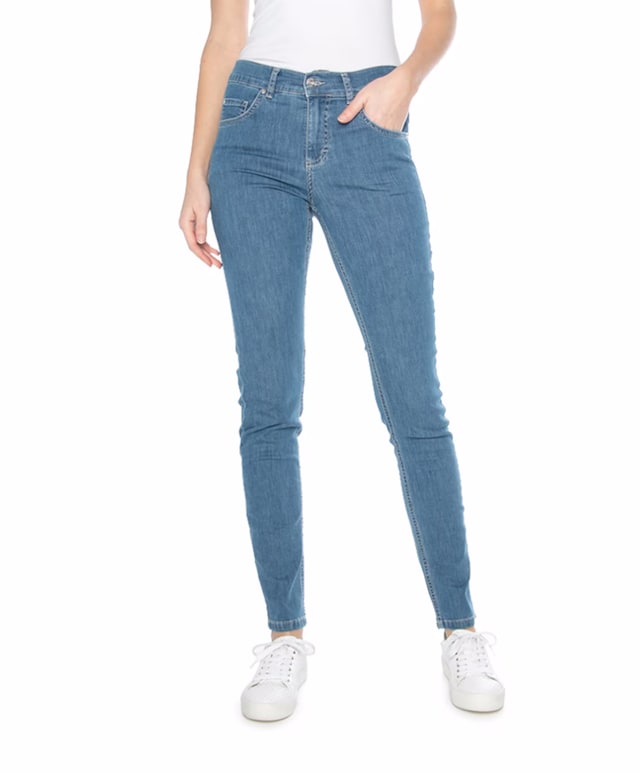 Skinny jeans blauw