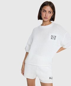 AJOUR SHORTS dames korte broek ecru