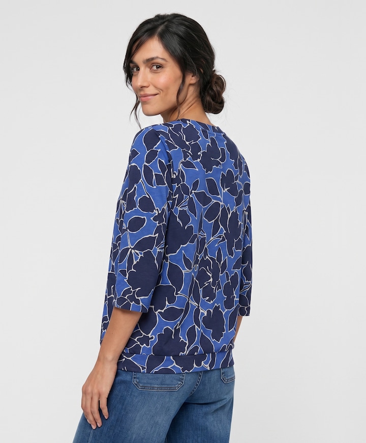 Dames longsleeve blauw
