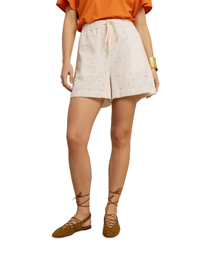 Zena dames korte broek ecru