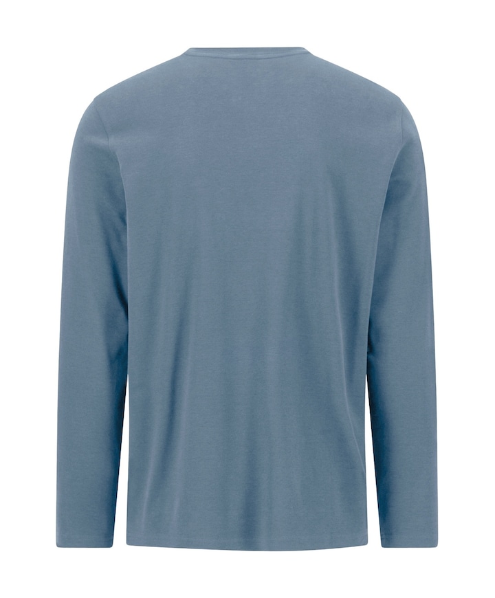 Heren longsleeve blauw