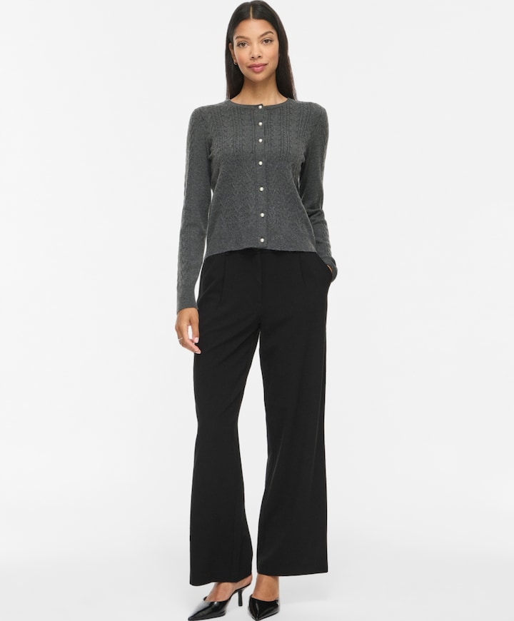 Dames vest grijs