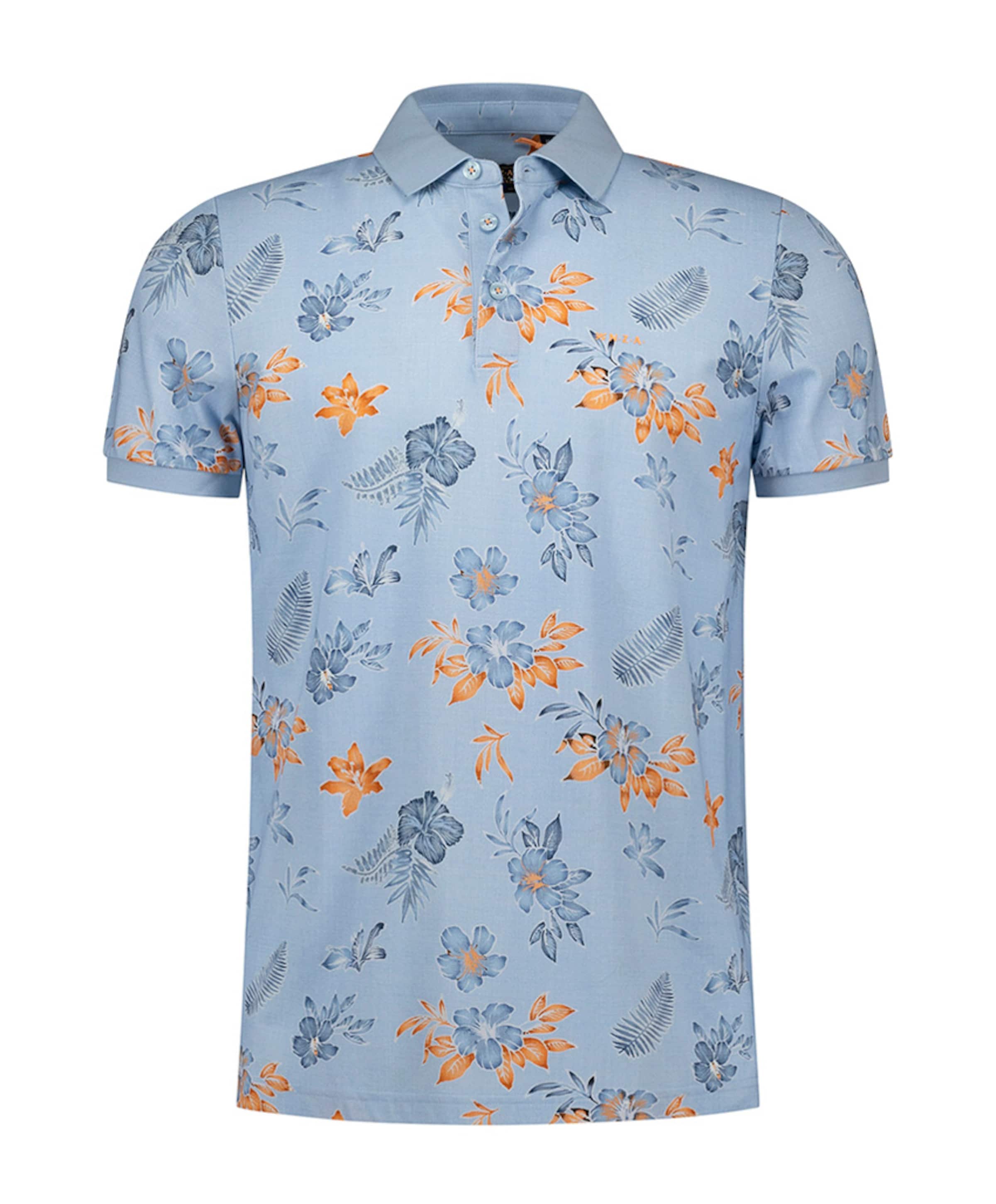 Heren polo blauw