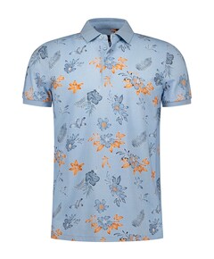 Heren polo blauw