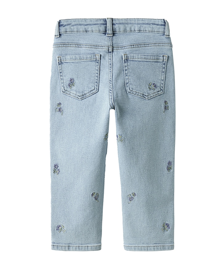 NMFBELLA MOM EMB JEANS 1224-FR NOOS meisjes jeans blauw