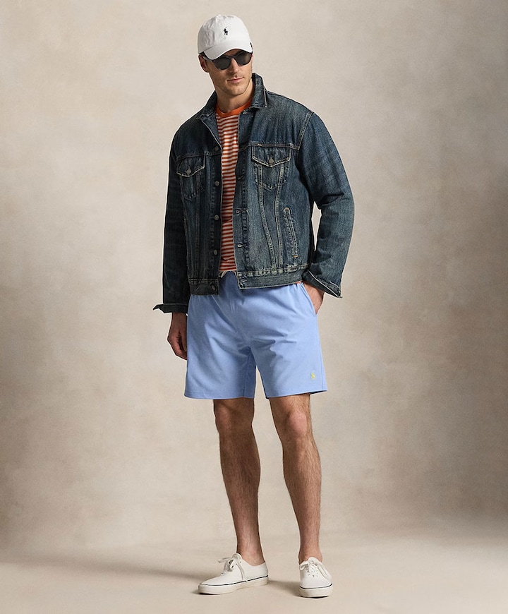 Woven Trunk Swim Bottom heren zwembroek blauw