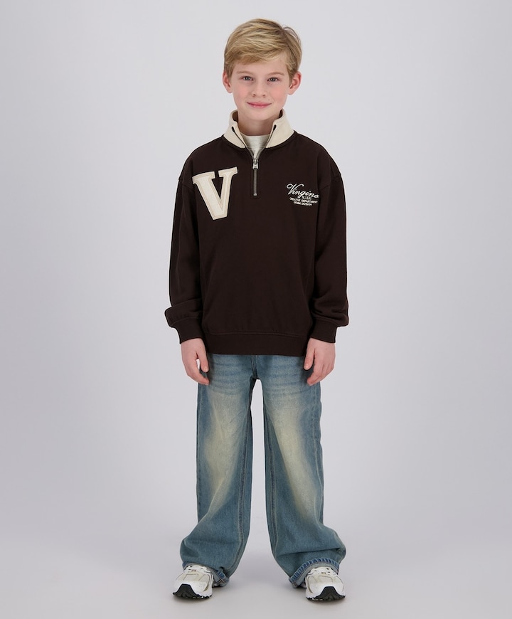 Jongens sweater bruin