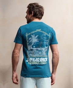 Heren T-shirt blauw