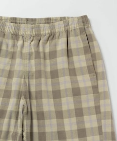 Swell Short Shadow Plaid heren korte broek beige