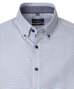 Heren overhemd lange mouw blauw