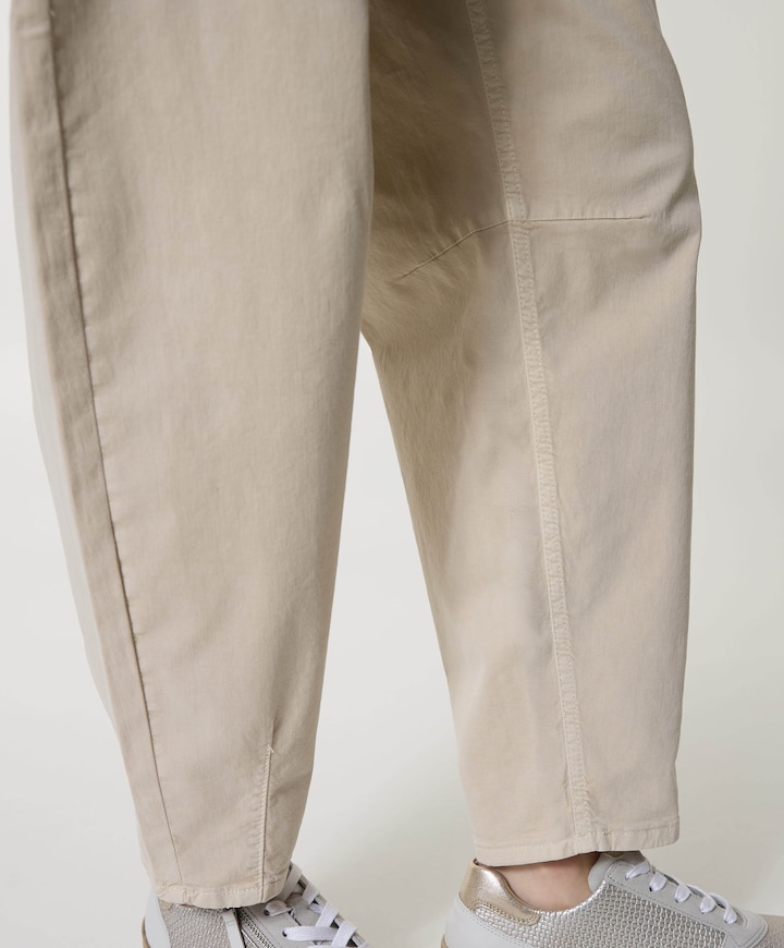 Mara Tapered Detail dames broek beige