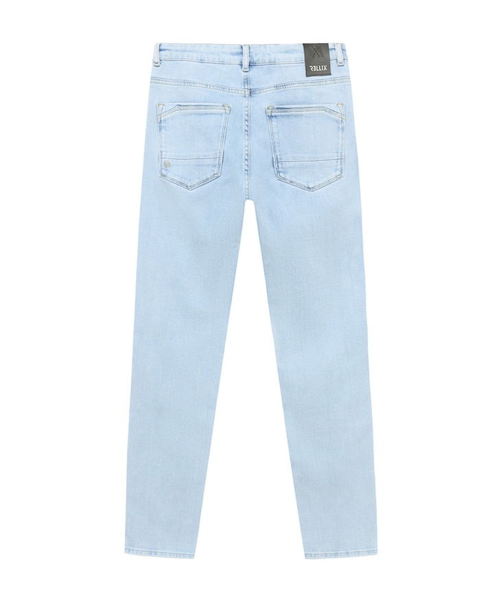 Straight Wide Fit jongens jeans blauw