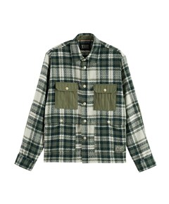 Overhemd lange mouw groen