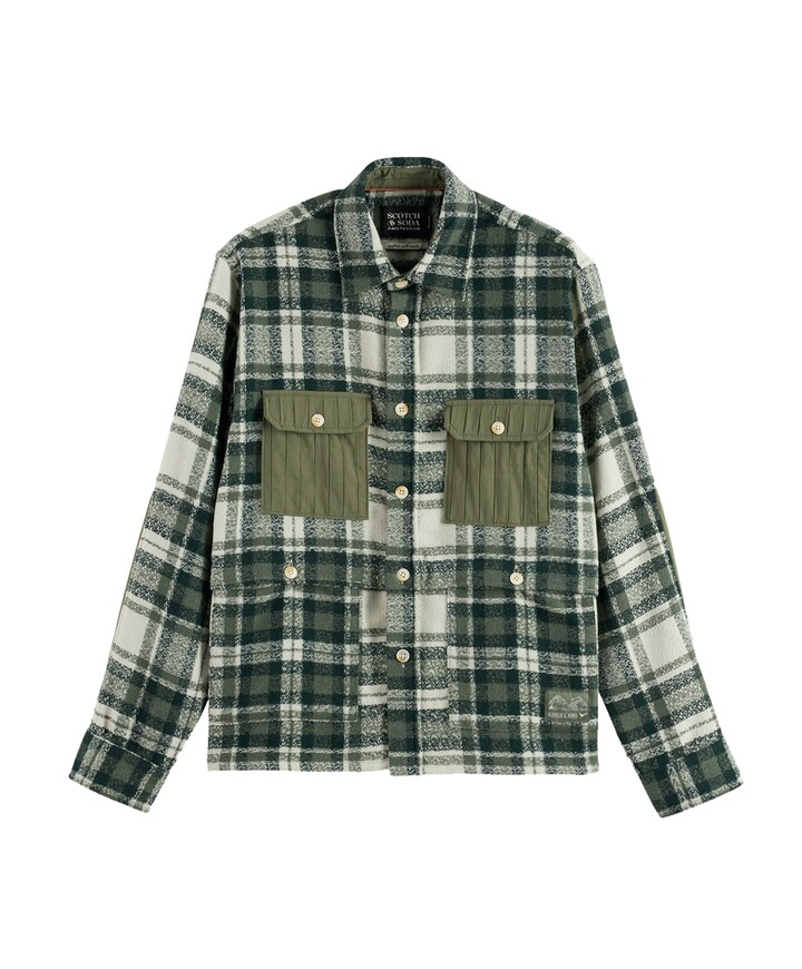 Overhemd lange mouw groen