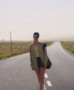 Dames blouse beige