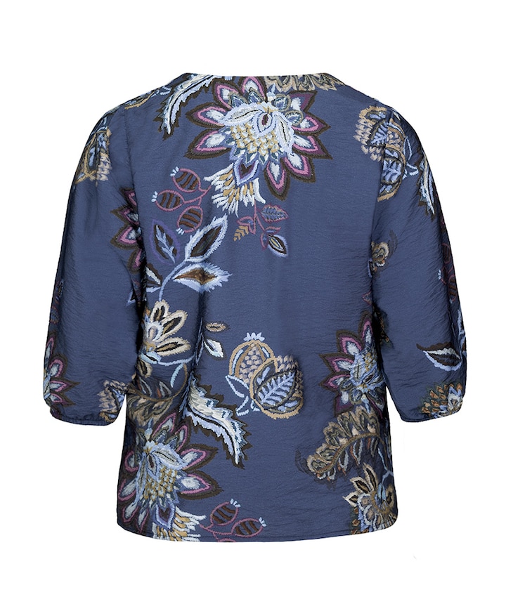 Dames blouse blauw