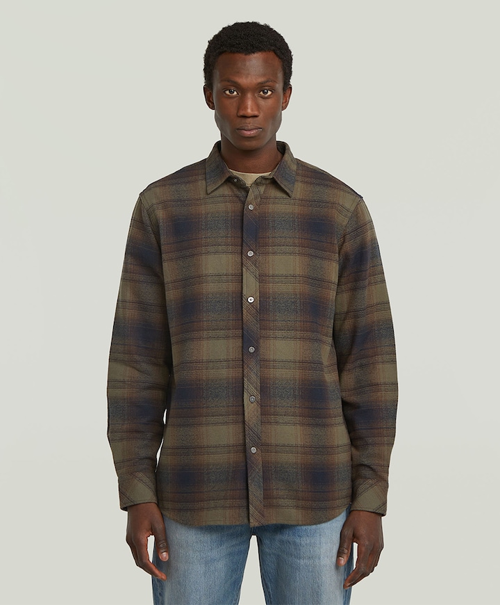 Overhemd lange mouw groen