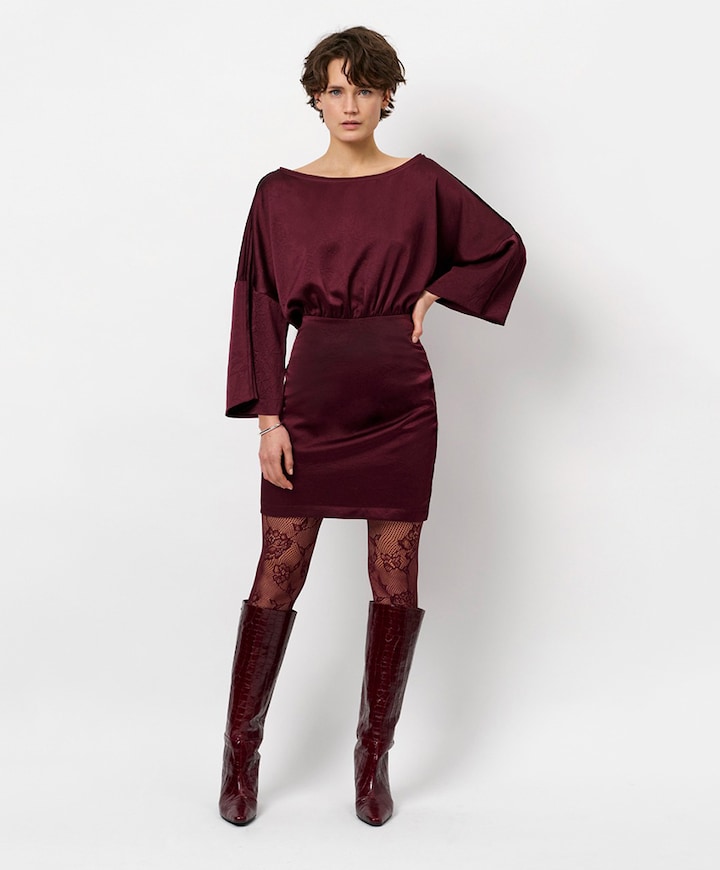 Jurk bordeaux