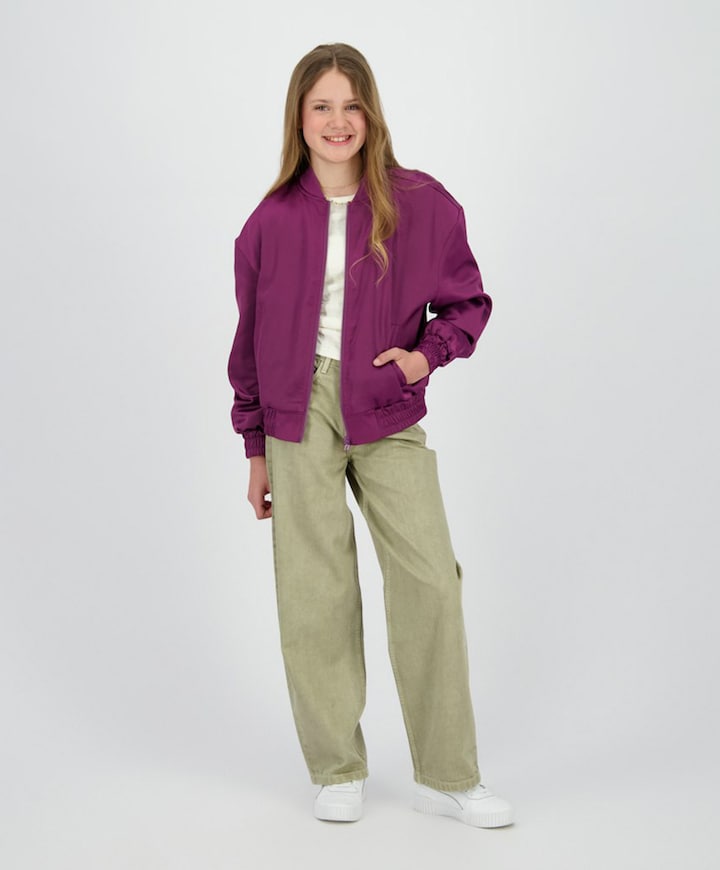 Meisjes jas bordeaux