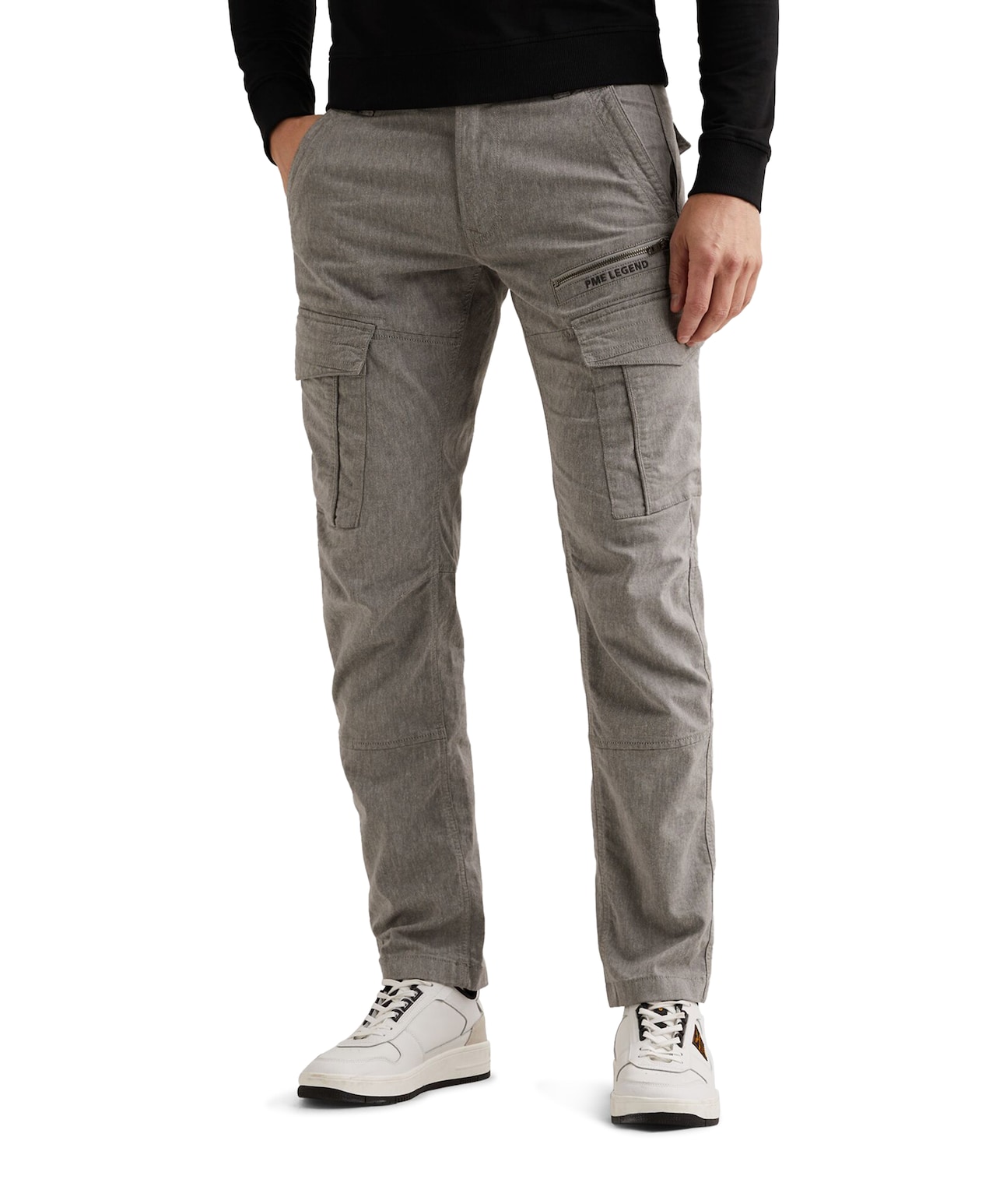 PME Legend Tapered fit chino met riemlussen, model 'American classic PME Legend Tapered fit chino met riemlussen, model 'American classic