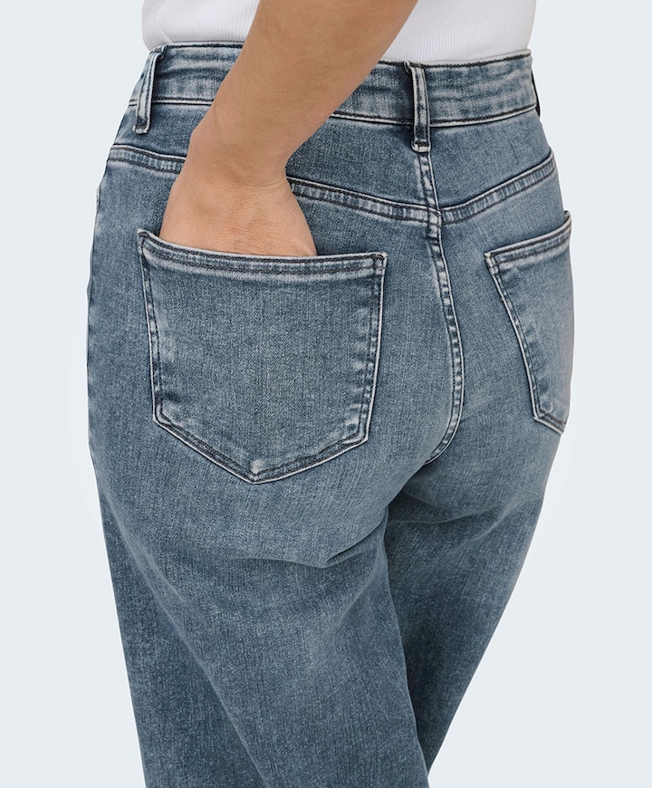 ONLMADISON BLUSH HW WIDE REA570 dames jeans blauw