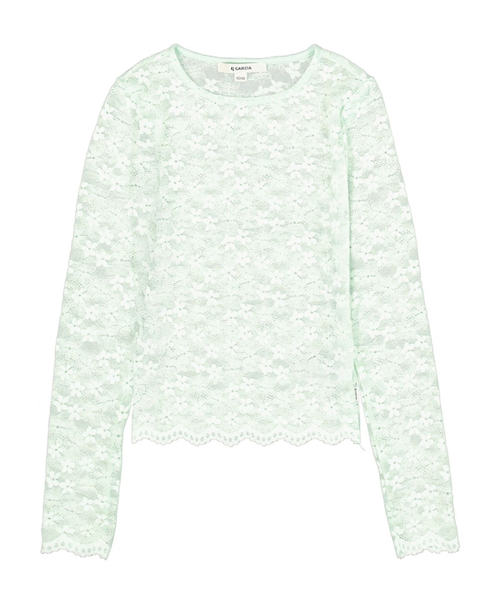 Meisjes longsleeve groen