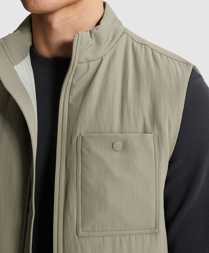 Heren bodywarmer groen
