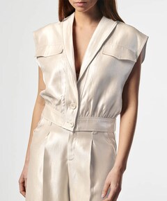 Dames gilet ecru