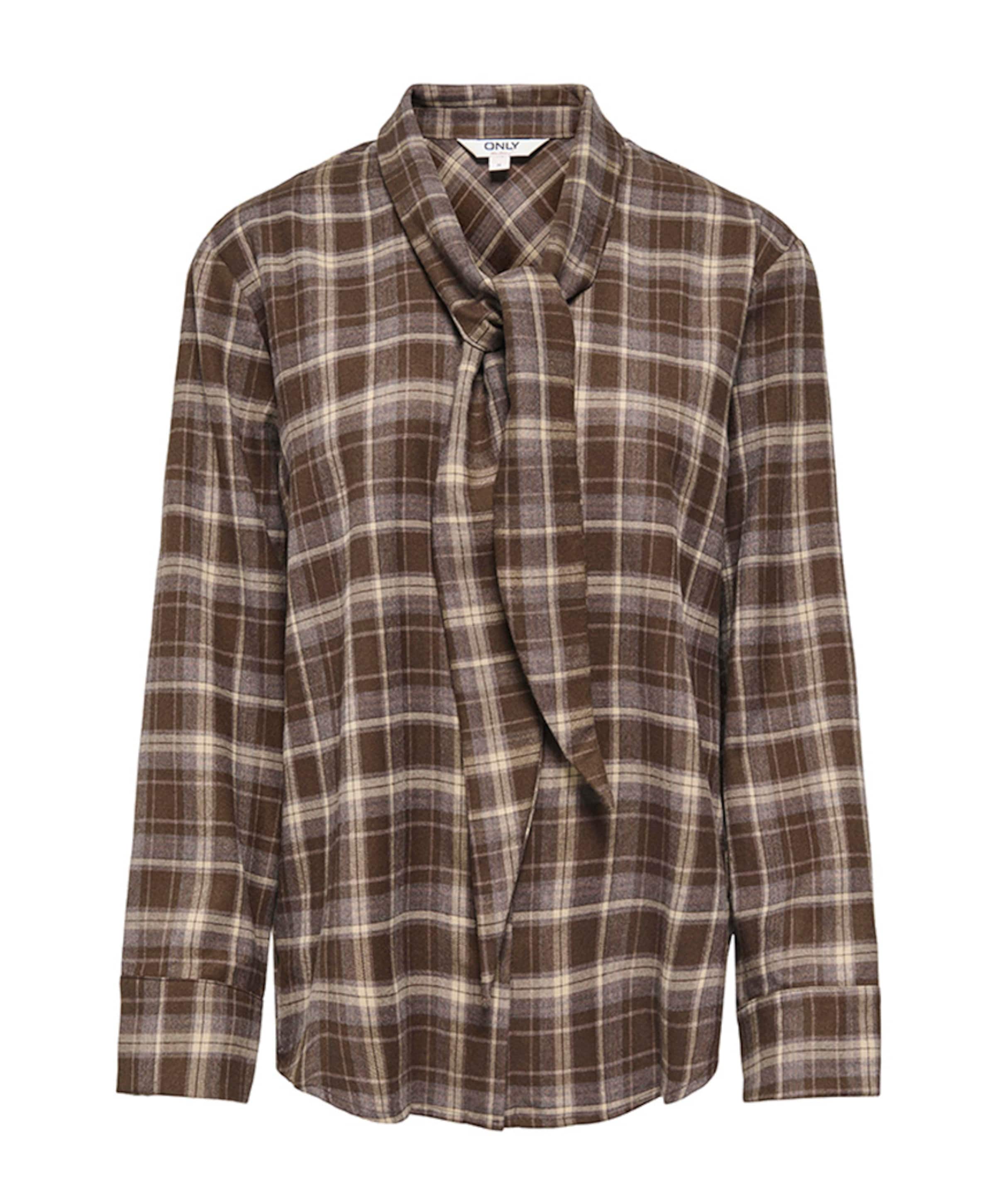 Dames blouse bruin