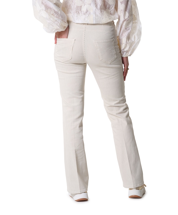 5-Pocket Slim broek beige