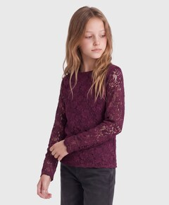 Meisjes longsleeve rood